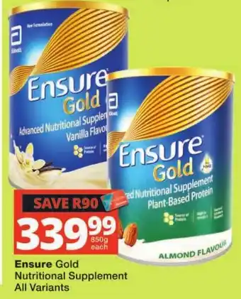 Ensure Gold Nutritional Supplement