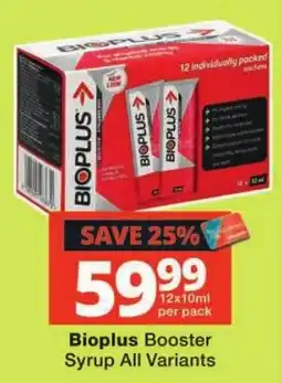 Checkers Bioplus Booster Syrup offer