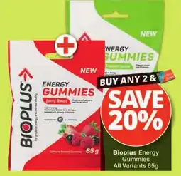 Checkers Bioplus Energy Gummies offer
