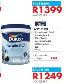 Chamberlain Dulux Acrylic PVA offer