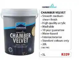 Chamberlain Chamber Velvet offer
