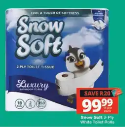 Checkers Snow Soft 2-Ply White Toilet Rolls offer