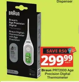Checkers Braun PRT2000 Age Precision Digital Thermometer offer