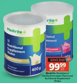 Checkers Medirite Nutritional Supplement Shake offer