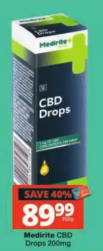 Checkers Medirite CBD Drops offer
