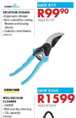 Chamberlain KARCHER WD2 VACUUM CLEANER offer