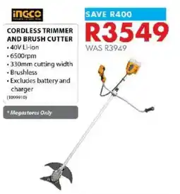 Chamberlain incco Cordless Trimmer and Brush Cutter offer
