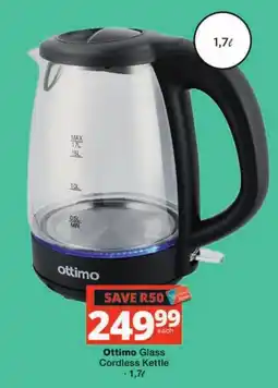 Checkers Ottimo Glass Cordless Kettle offer