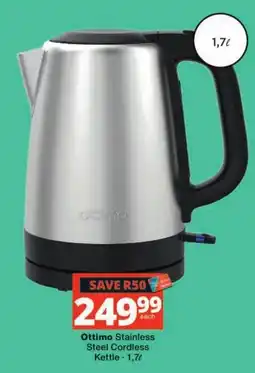 Checkers Ottimo Stainless Steel Cordless Kettle offer