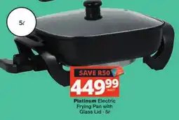 Checkers Platinum Electric Frying Pan with Glass Lid offer