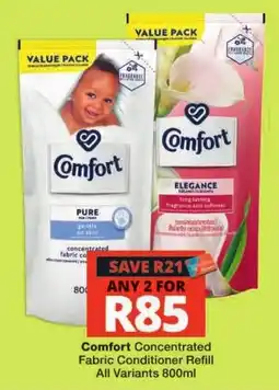 Checkers Comfort Concentrated Fabric Conditioner Refill offer