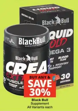 Checkers Black Bull Crea Extra Muscle offer