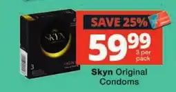 Checkers Skyn Original Condoms offer