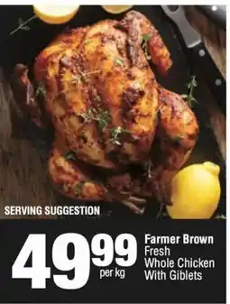 KwikSpar Farmer Brown Fresh Whole Chicken With Giblets offer