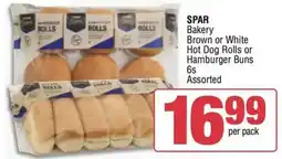 KwikSpar SPAR Bakery Hot Dog Rolls or Hamburger Buns Assorted offer