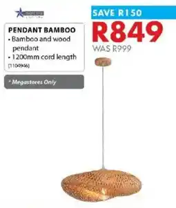 Chamberlain PENDANT BAMBOO offer