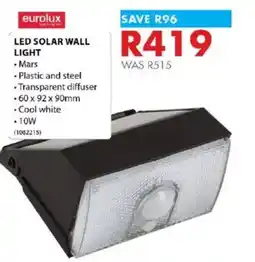 Chamberlain LED SOLAR WALL LIGHT offer