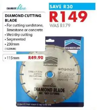 Chamberlain Diamond Cutting Blade