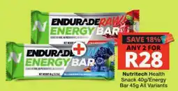 Checkers ENDURADE ENERGY BAR offer