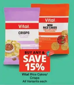 Checkers Vital Rice Cakes/Crisps offer