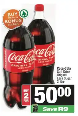 KwikSpar Coca-Cola Soft Drink Original Less Sugar offer