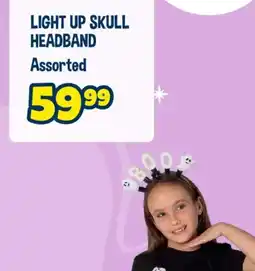 The Crazy Store Light Up Skull Headband Assorted offer