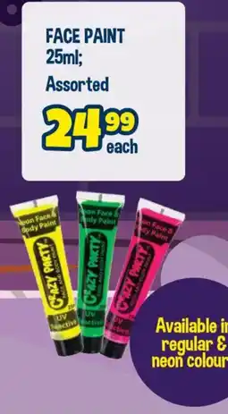 The Crazy Store Crazy Party Face Paint Assorted offer