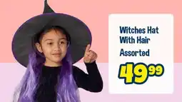 The Crazy Store Witches Hat With Hair Assorted offer