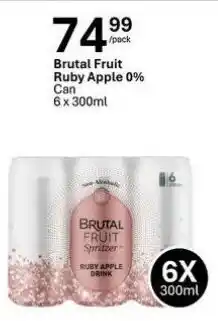 Liquor City Brutal Fruit Ruby Apple 0% Can offer