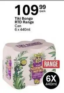 Liquor City Tiki Bongo RTD Range Can offer