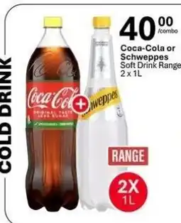Liquor City Coca-Cola or Schweppes Soft Drink Range offer