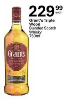 Liquor City Grant's Triple Wood Blended Scotch Whisky offer
