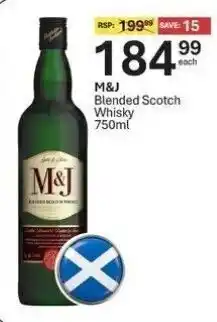 Liquor City M&J Blended Scotch Whisky offer