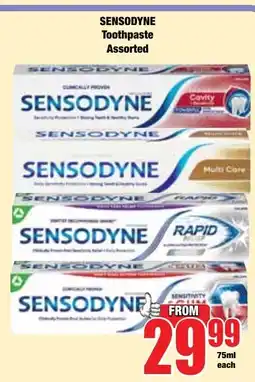 Boxer Superstores SENSODYNE Toothpaste Assorted offer