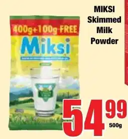 Boxer Superstores MIKSI Skimmed Milk Powder offer