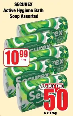 Boxer Superstores SECUREX Active Hygiene Bath Soap Assorted offer