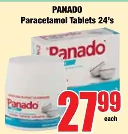 Boxer Superstores Panado Paracetamol Tablets 24's offer