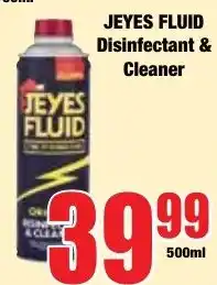 Boxer Superstores JEYES FLUID Disinfectant & Cleaner offer