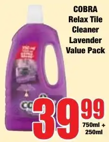 Boxer Superstores COBRA Relax Tile Cleaner Lavender offer