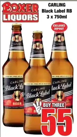 Boxer Superstores CARLING Black Label RB offer