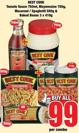 Boxer Superstores BEST COOK Tomato Sauce / Mayonnaise / Macaroni / Spaghetti / Baked Beans offer