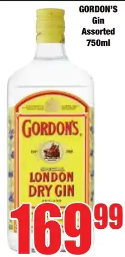 Boxer Superstores Gordon's Gin Assorted offer