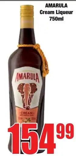 Boxer Superstores AMARULA Cream Liqueur offer