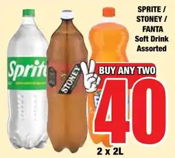 Boxer Superstores Sprite / Stoney / Fanta Soft Drink Assorted offer
