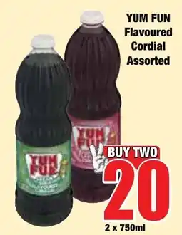 Boxer Superstores YUM FUN Flavoured Cordial Assorted offer