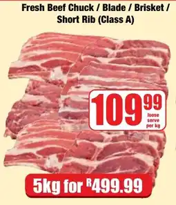 Boxer Superstores Fresh Beef Chuck / Blade / Brisket / Short Rib (Class A) offer