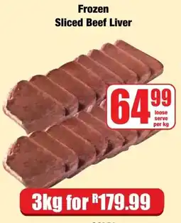 Boxer Superstores Frozen Sliced Beef Liver offer