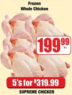 Boxer Superstores Frozen Whole Chicken SUPREME CHICKEN offer