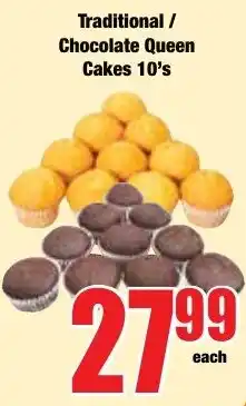 Boxer Superstores Traditional / Chocolate Queen Cakes 10's offer