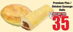 Boxer Superstores Premium Pies / Chicken Sausage Rolls offer